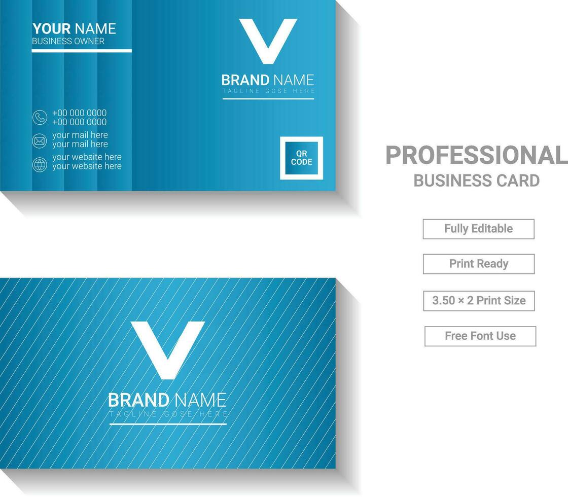 Modern Business Card Template Design vector