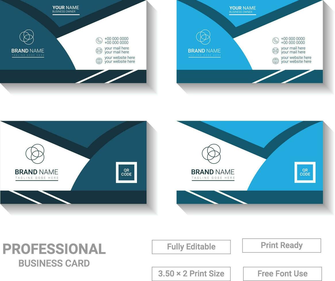 Modern Business Card Template Design vector