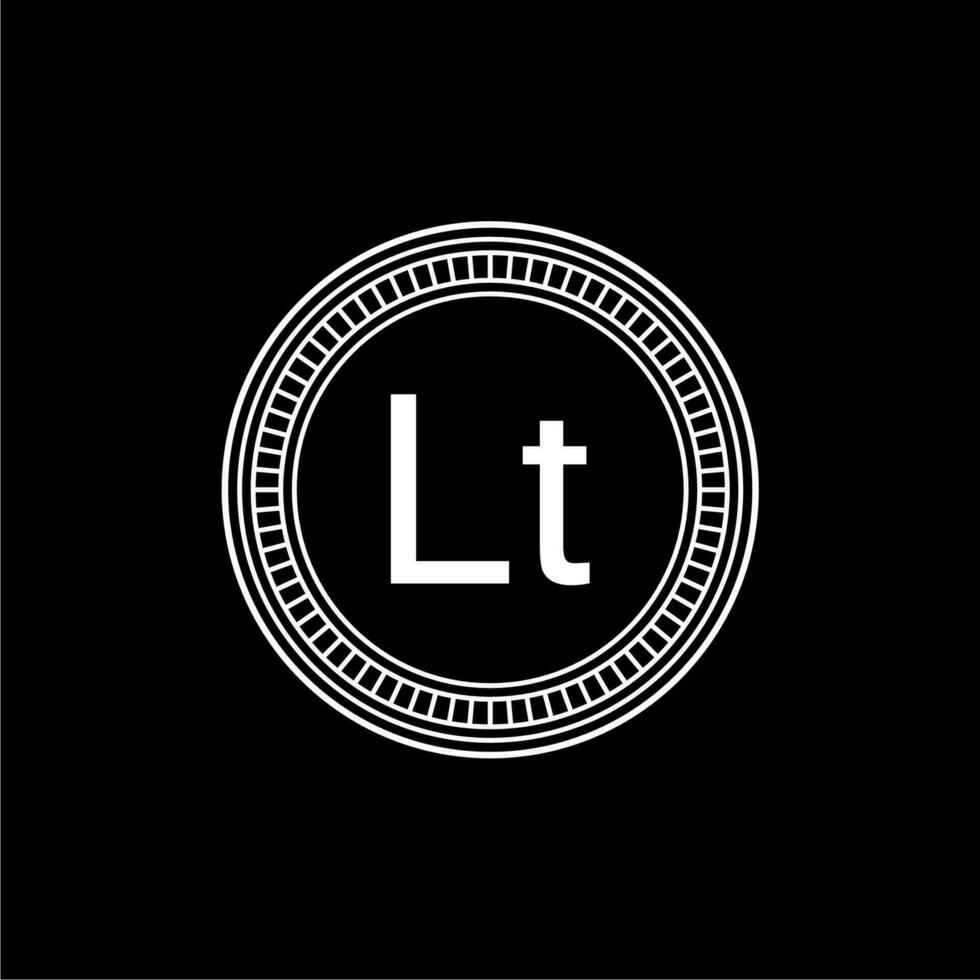 Lithuania Currency Symbol, Lithuanian Litas Icon, LTL Sign. Vector Illustration