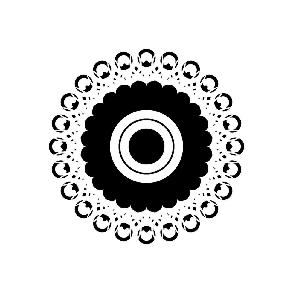 Geometrical Motive Pattern, Artistic Circle-Shaped, Modern Contemporary Mandala, Minimaslim and Monochormefor Decoration, Background, Decoration or Graphic Design Element. Vector Illustration