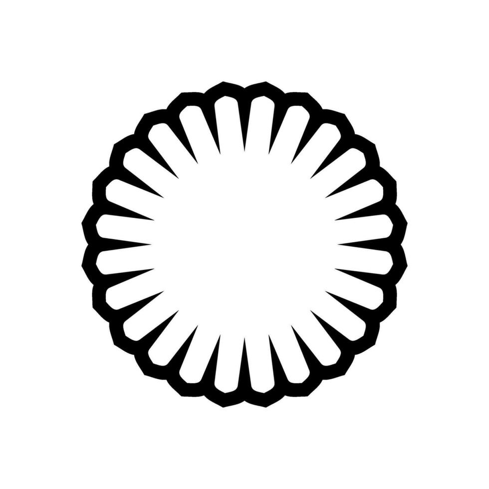 geométrico motivo patrón, artístico en forma de círculo, moderno contemporáneo mándala, minimaslim y monocromáticopara decoración, fondo, decoración o gráfico diseño elemento. vector ilustración