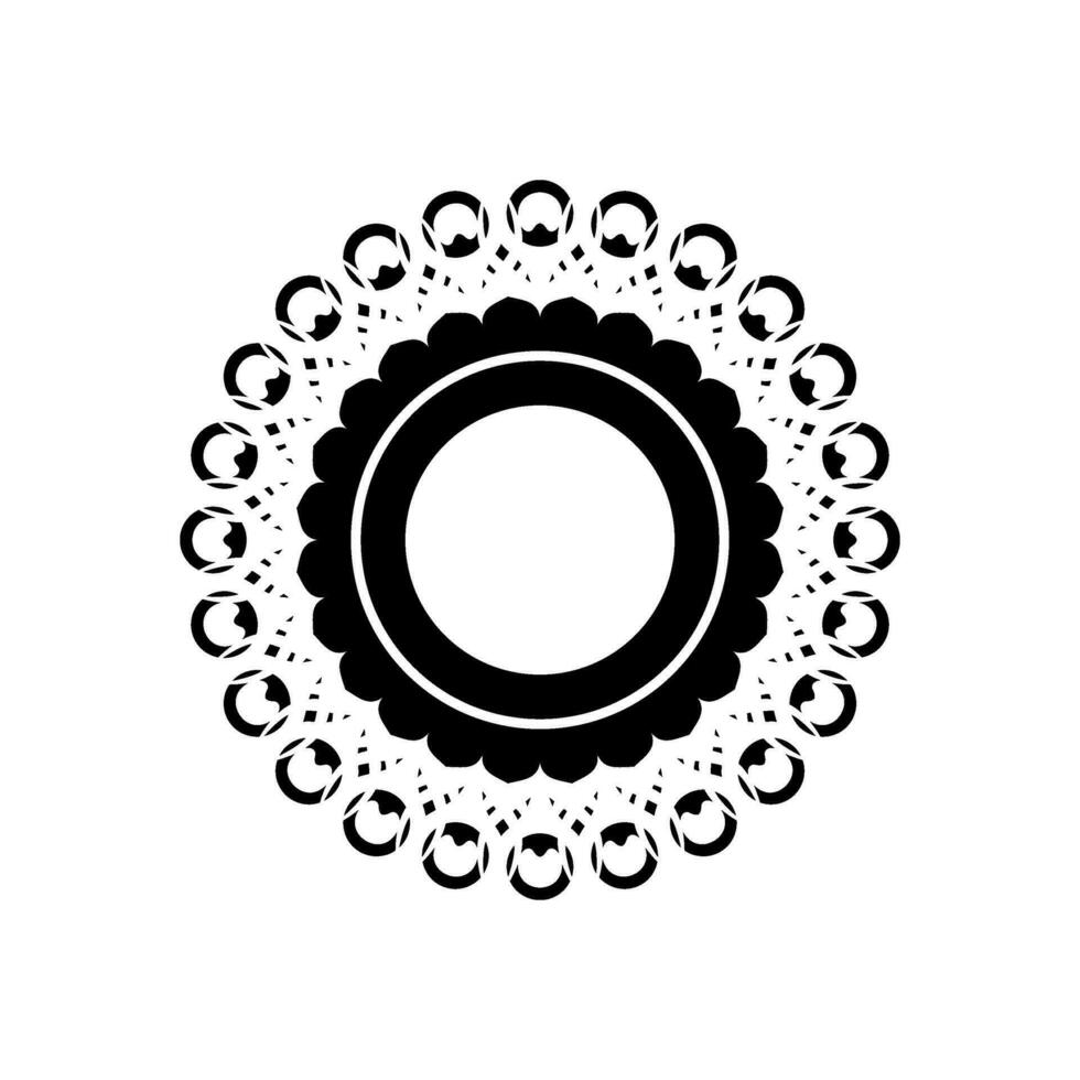 Geometrical Motive Pattern, Artistic Circle-Shaped, Modern Contemporary Mandala, Minimaslim and Monochormefor Decoration, Background, Decoration or Graphic Design Element. Vector Illustration