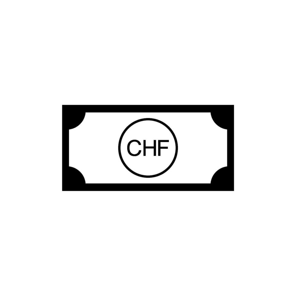 Liechtenstein Currency Symbol, Liechtenstein Franc Icon, CHF Sign. Vector Illustration