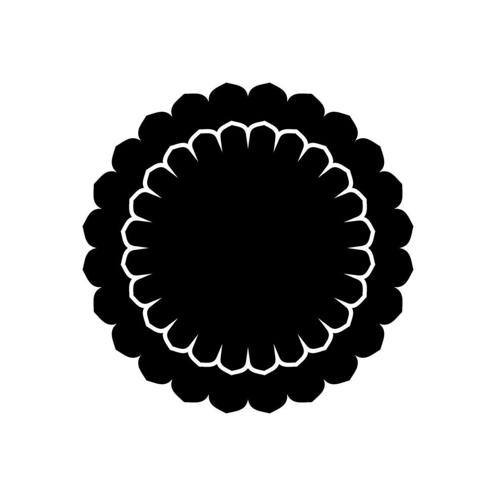 Geometrical Motive Pattern, Artistic Circle-Shaped, Modern Contemporary Mandala, Minimaslim and Monochormefor Decoration, Background, Decoration or Graphic Design Element. Vector Illustration