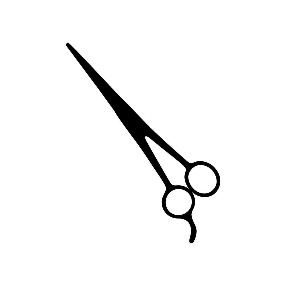 Scissors Silhouette for Pictogram, Art Illustration, Website, Apps, Logo Type or Graphic Design Element. Vector Illustration