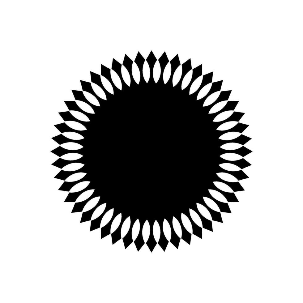 Geometrical Motive Pattern, Artistic Circle-Shaped, Monochrome and Minimalism, Modern Contemporary Mandala, for Decoration, Background, Decoration or Graphic Design Element. Vector Illustration