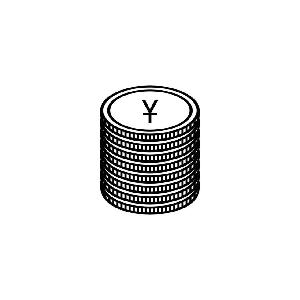 China moneda símbolo, chino yuan icono, CNY signo. vector ilustración
