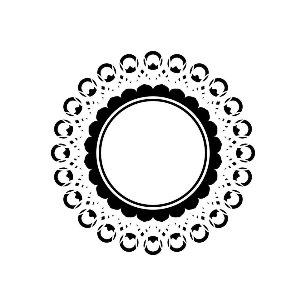 Geometrical Motive Pattern, Artistic Circle-Shaped, Modern Contemporary Mandala, Minimaslim and Monochormefor Decoration, Background, Decoration or Graphic Design Element. Vector Illustration