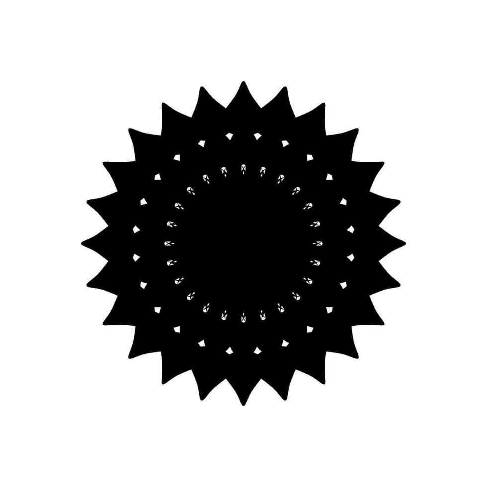 geométrico motivo patrón, artístico en forma de círculo, moderno contemporáneo mándala, minimaslim y monocromáticopara decoración, fondo, decoración o gráfico diseño elemento. vector ilustración