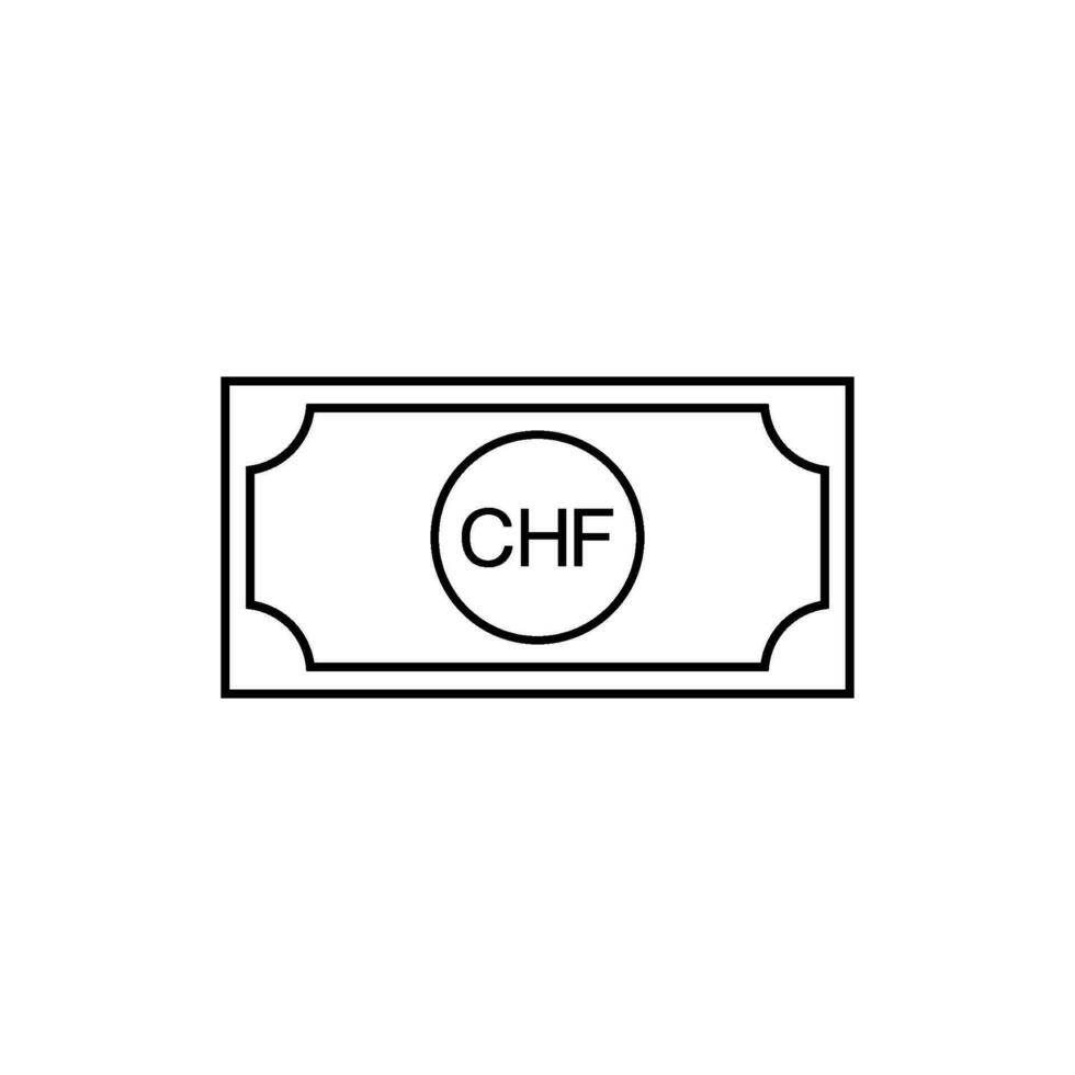Liechtenstein Currency Symbol, Liechtenstein Franc Icon, CHF Sign. Vector Illustration