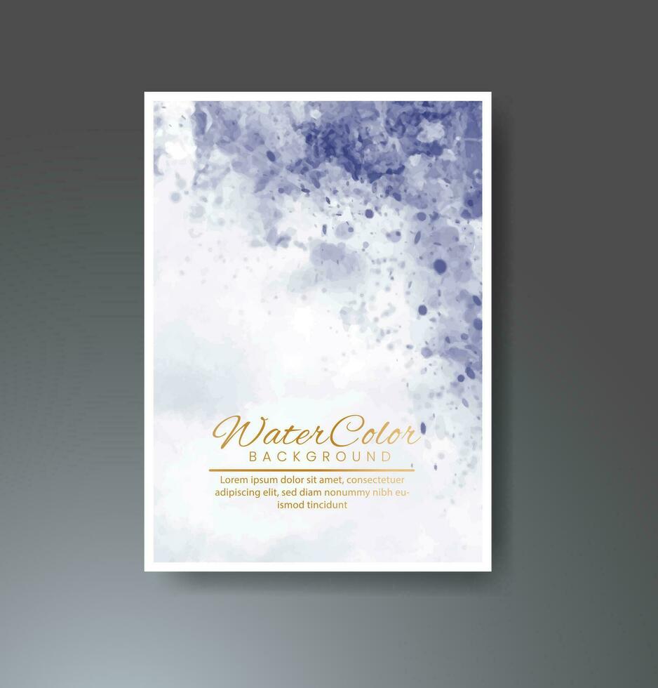 Cards with watercolor background. Design for your cover, date, postcard, banner, logo. vector