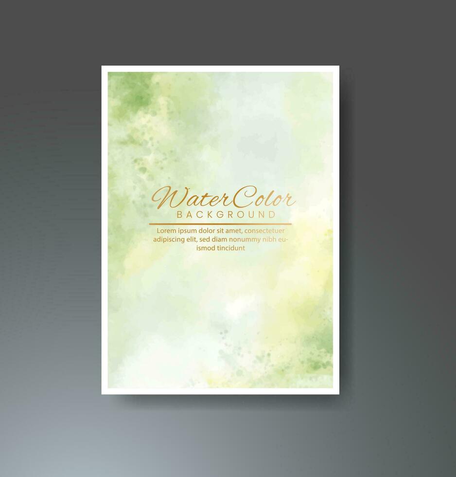 Cards with watercolor background. Design for your cover, date, postcard, banner, logo. vector