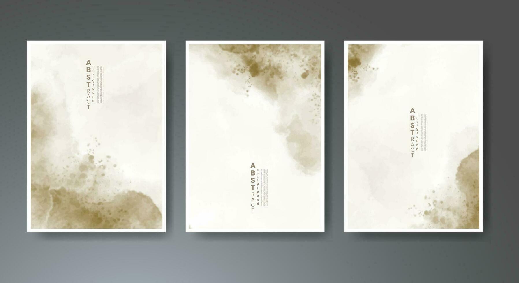 Set of soft bright watercolor background. Design for your cover, date, postcard, banner, logo. vector