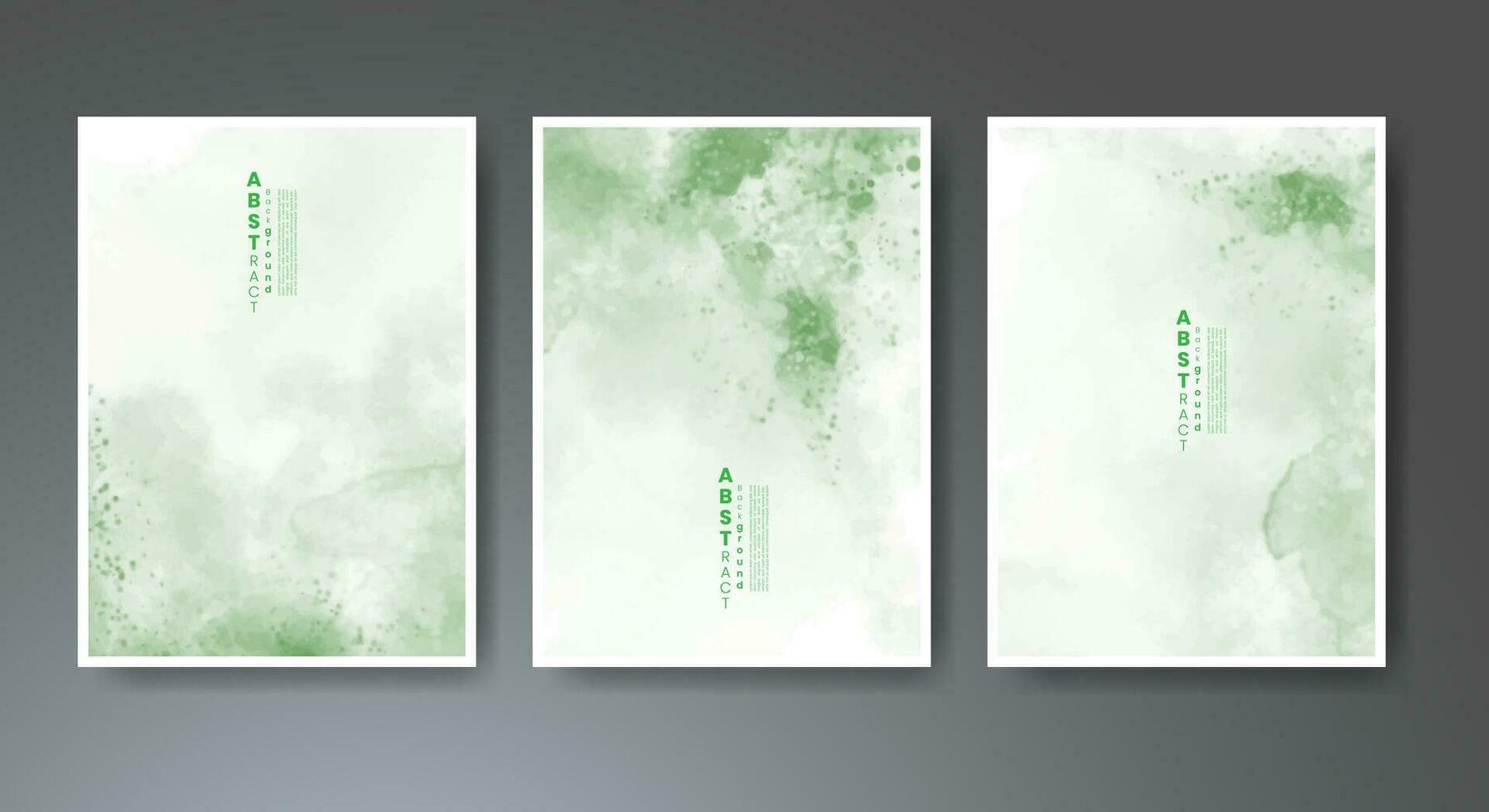 Set of soft bright watercolor background. Design for your cover, date, postcard, banner, logo. vector