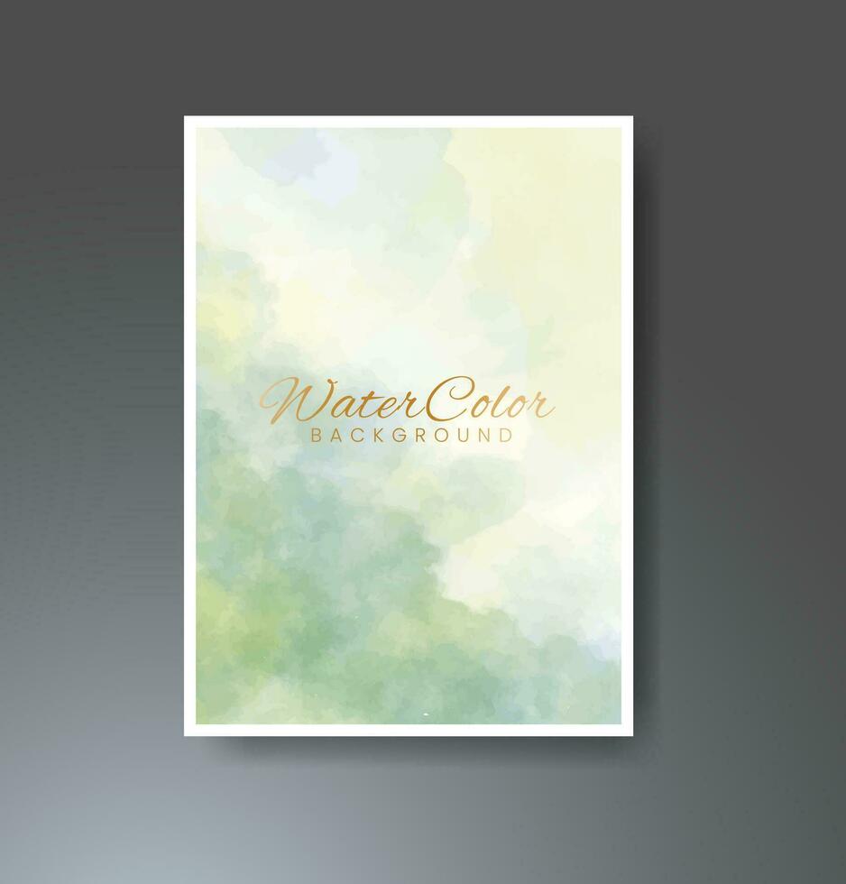 Cards with watercolor background. Design for your cover, date, postcard, banner, logo. vector