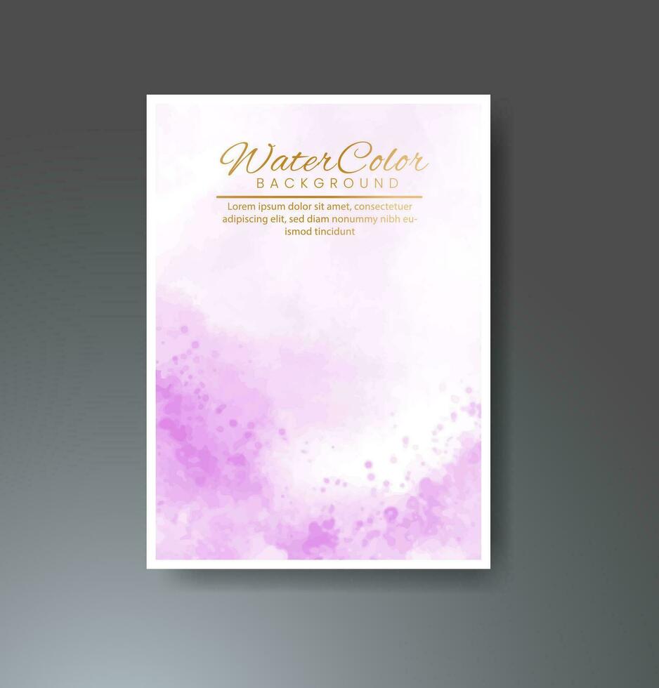 Cards with watercolor background. Design for your cover, date, postcard, banner, logo. vector