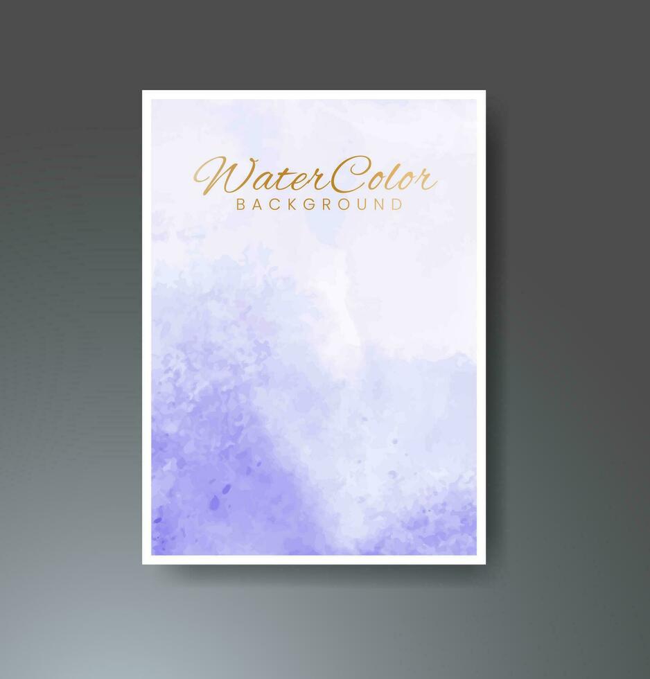 Cards with watercolor background. Design for your cover, date, postcard, banner, logo. vector