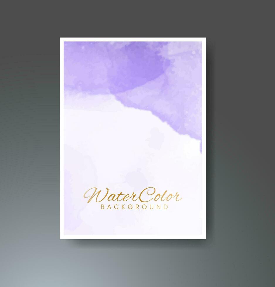 Cards with watercolor background. Design for your cover, date, postcard, banner, logo. vector