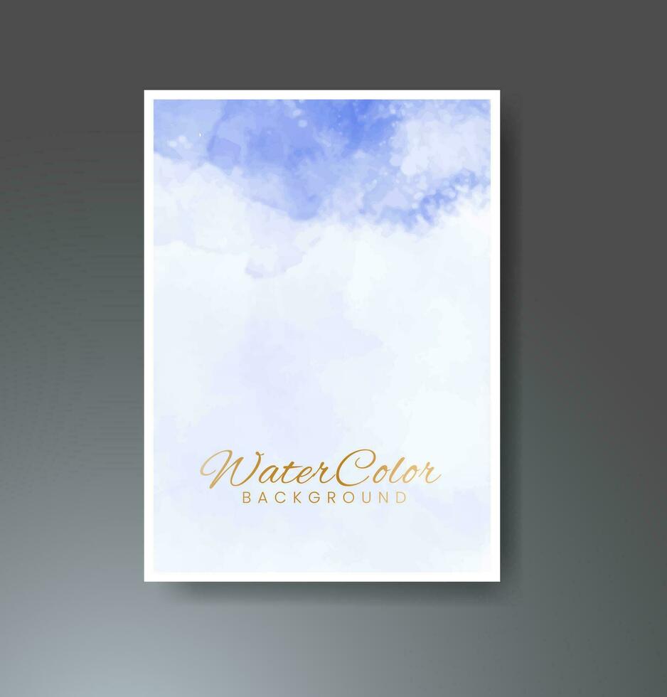 Cards with watercolor background. Design for your cover, date, postcard, banner, logo. vector
