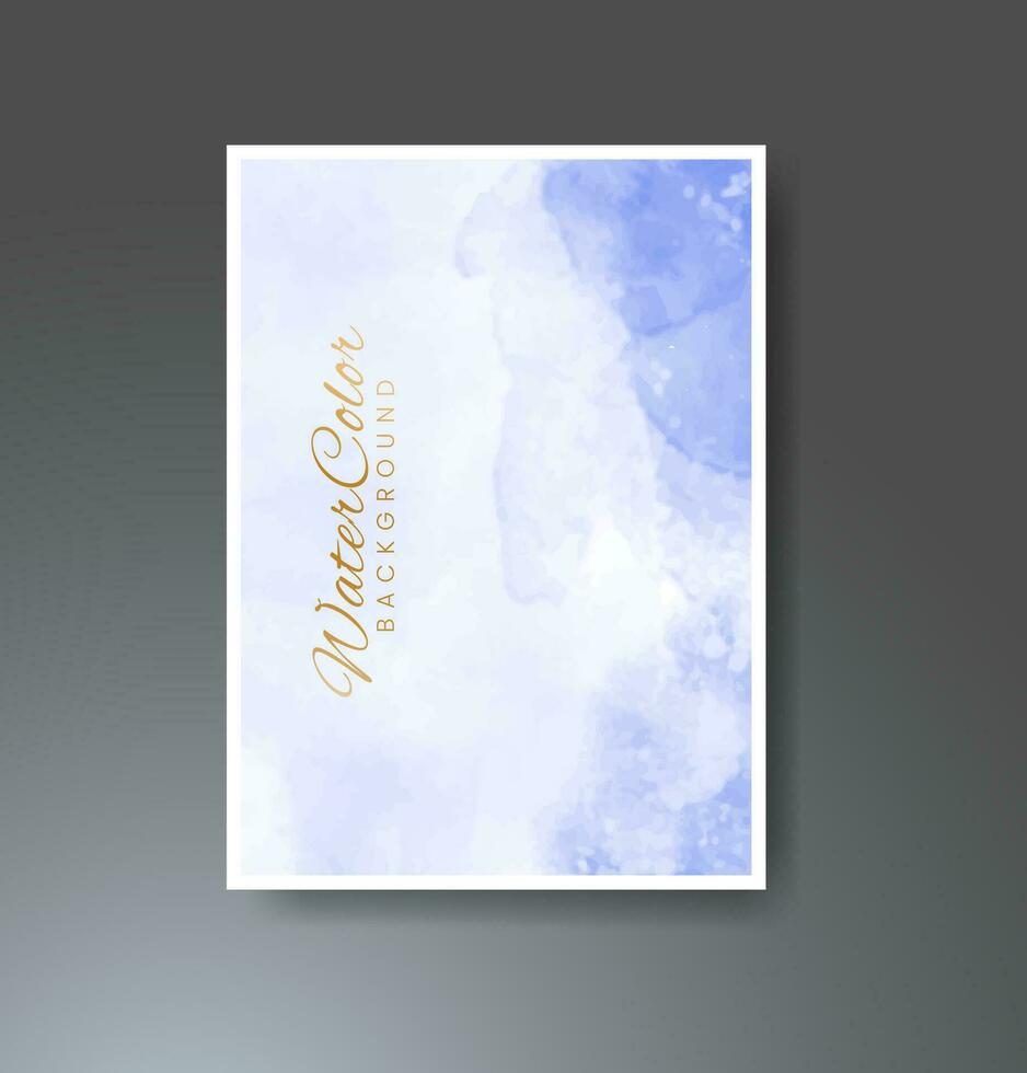 Cards with watercolor background. Design for your cover, date, postcard, banner, logo. vector