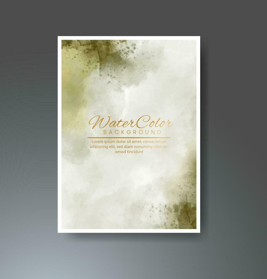 Cards with watercolor background. Design for your cover, date, postcard, banner, logo. vector