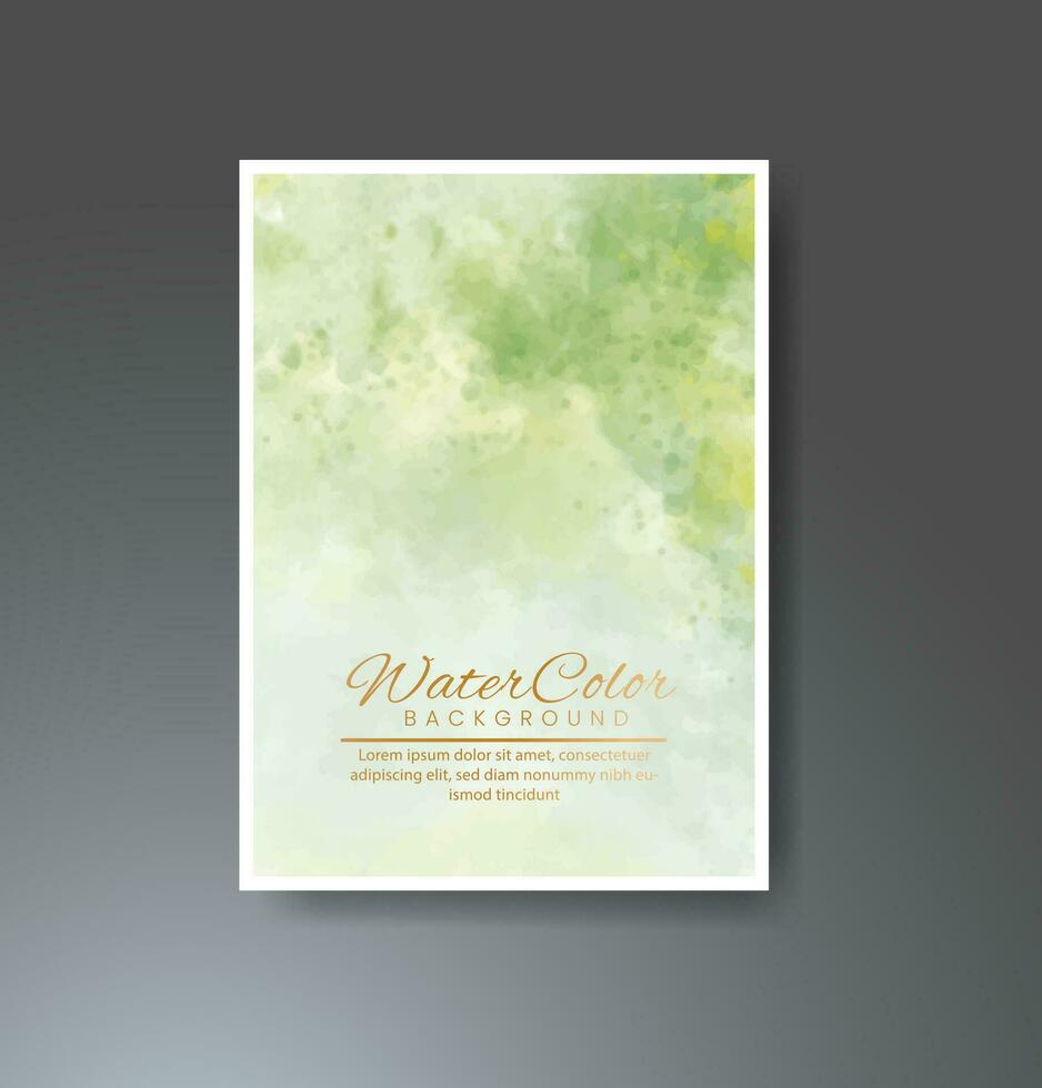 Cards with watercolor background. Design for your cover, date, postcard, banner, logo. vector