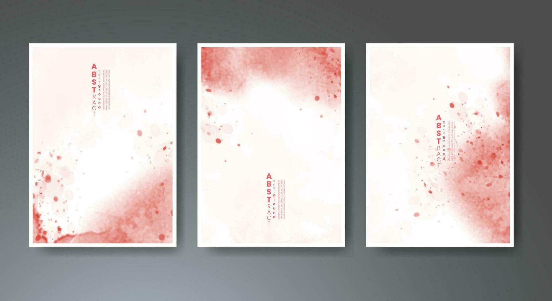 Set of soft bright watercolor background. Design for your cover, date, postcard, banner, logo. vector