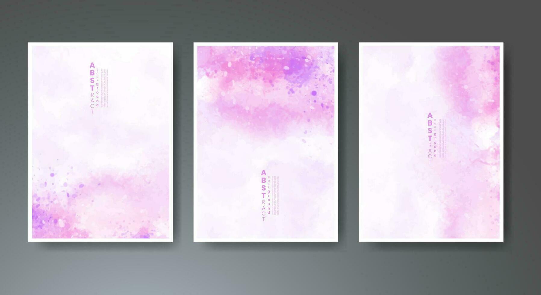 Set of soft bright watercolor background. Design for your cover, date, postcard, banner, logo. vector