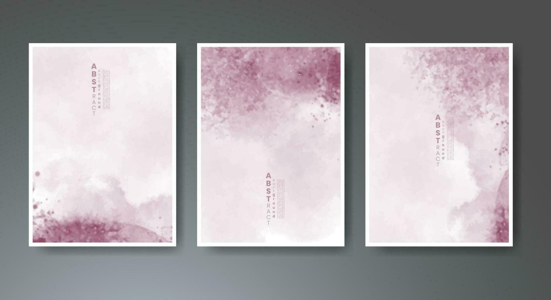 Set of soft bright watercolor background. Design for your cover, date, postcard, banner, logo. vector