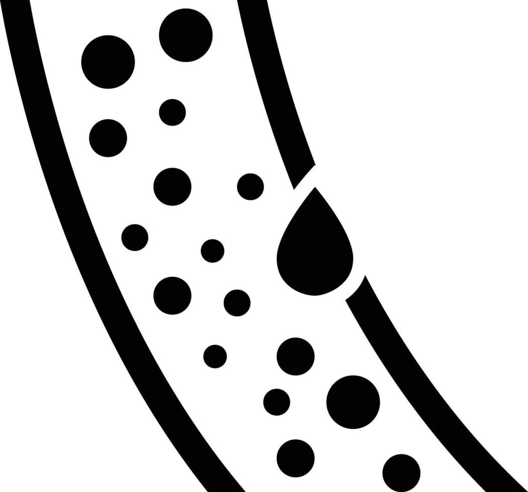 blood vessel icon. cholesterol in human blood vessel sign. blood vessel related symbol. flat style. vector