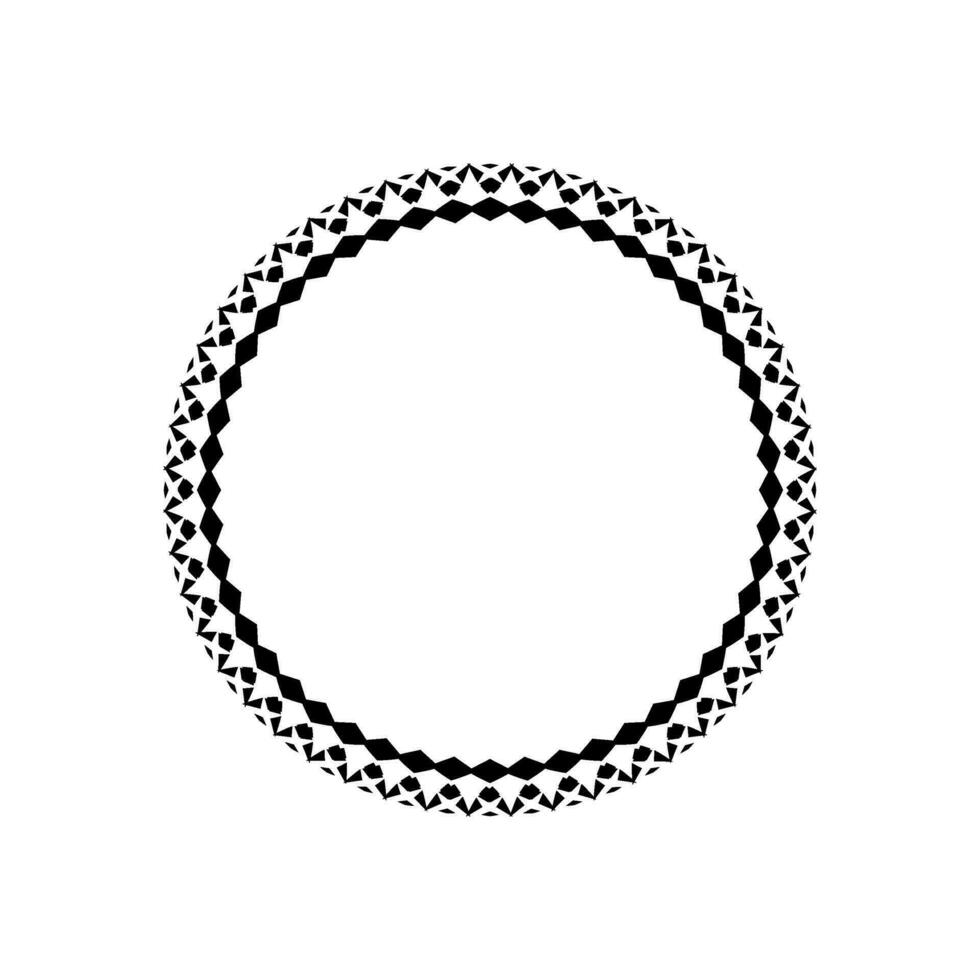 Geometrical Motive Pattern, Artistic Circle-Shaped, Monochrome and Minimalism, Modern Contemporary Mandala, for Decoration, Background, Decoration or Graphic Design Element. Vector Illustration