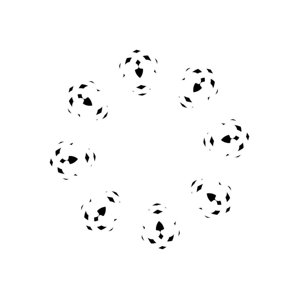 Geometrical Motive Pattern, Artistic Circle-Shaped, Monochrome and Minimalism, Modern Contemporary Mandala, for Decoration, Background, Decoration or Graphic Design Element. Vector Illustration