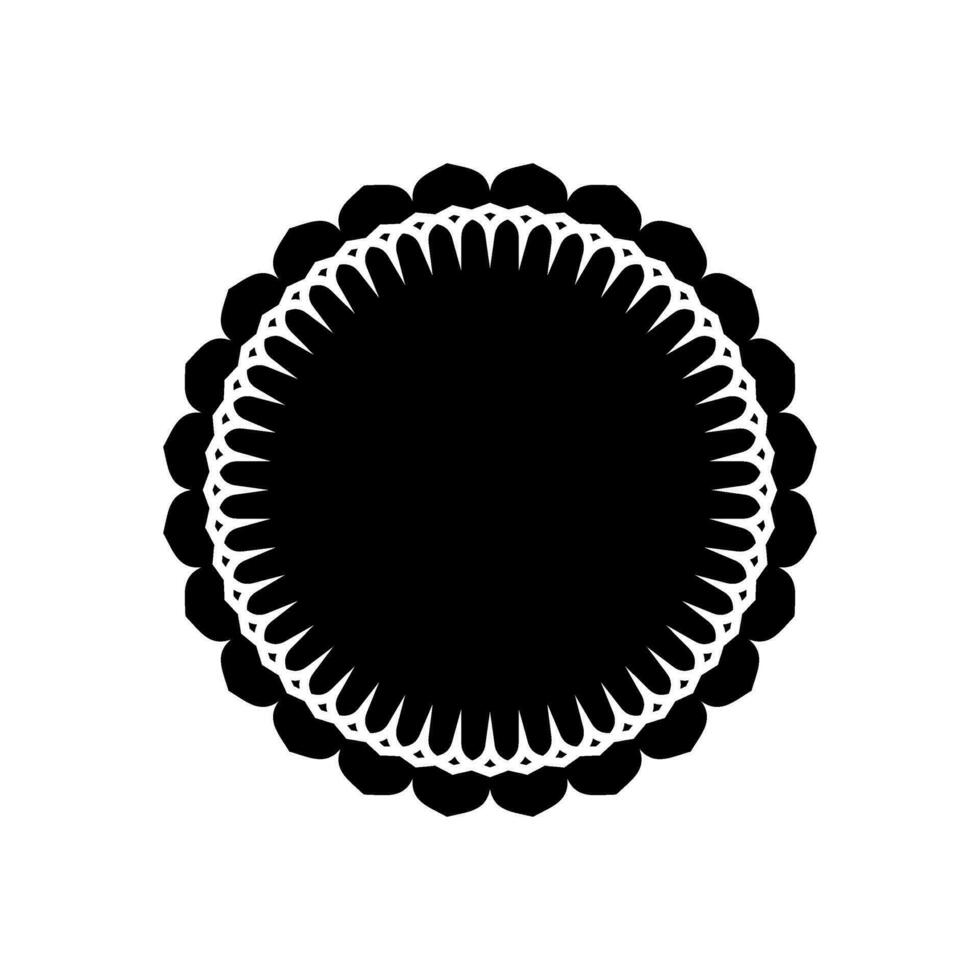 Geometrical Motive Pattern, Artistic Circle-Shaped, Modern Contemporary Mandala, Minimaslim and Monochormefor Decoration, Background, Decoration or Graphic Design Element. Vector Illustration