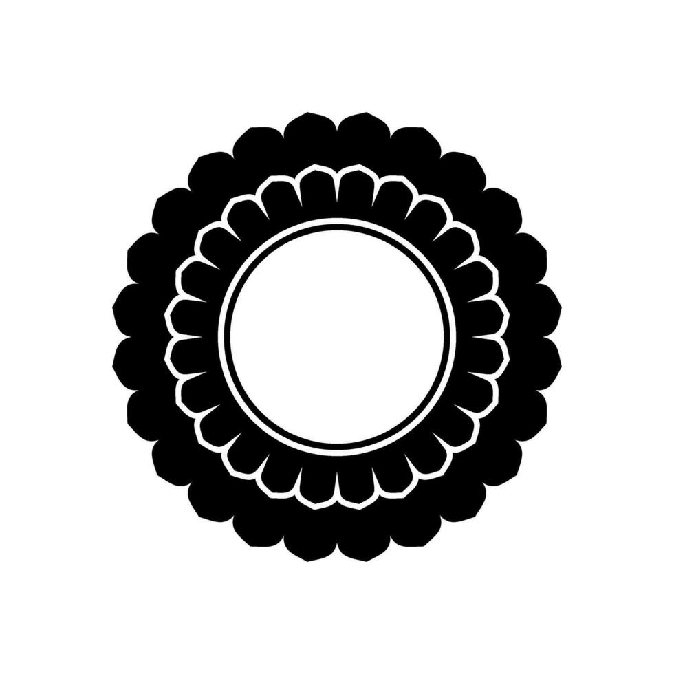 Geometrical Motive Pattern, Artistic Circle-Shaped, Modern Contemporary Mandala, Minimaslim and Monochormefor Decoration, Background, Decoration or Graphic Design Element. Vector Illustration
