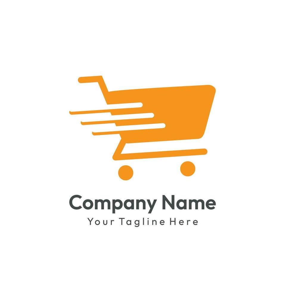 online shop logo design vector