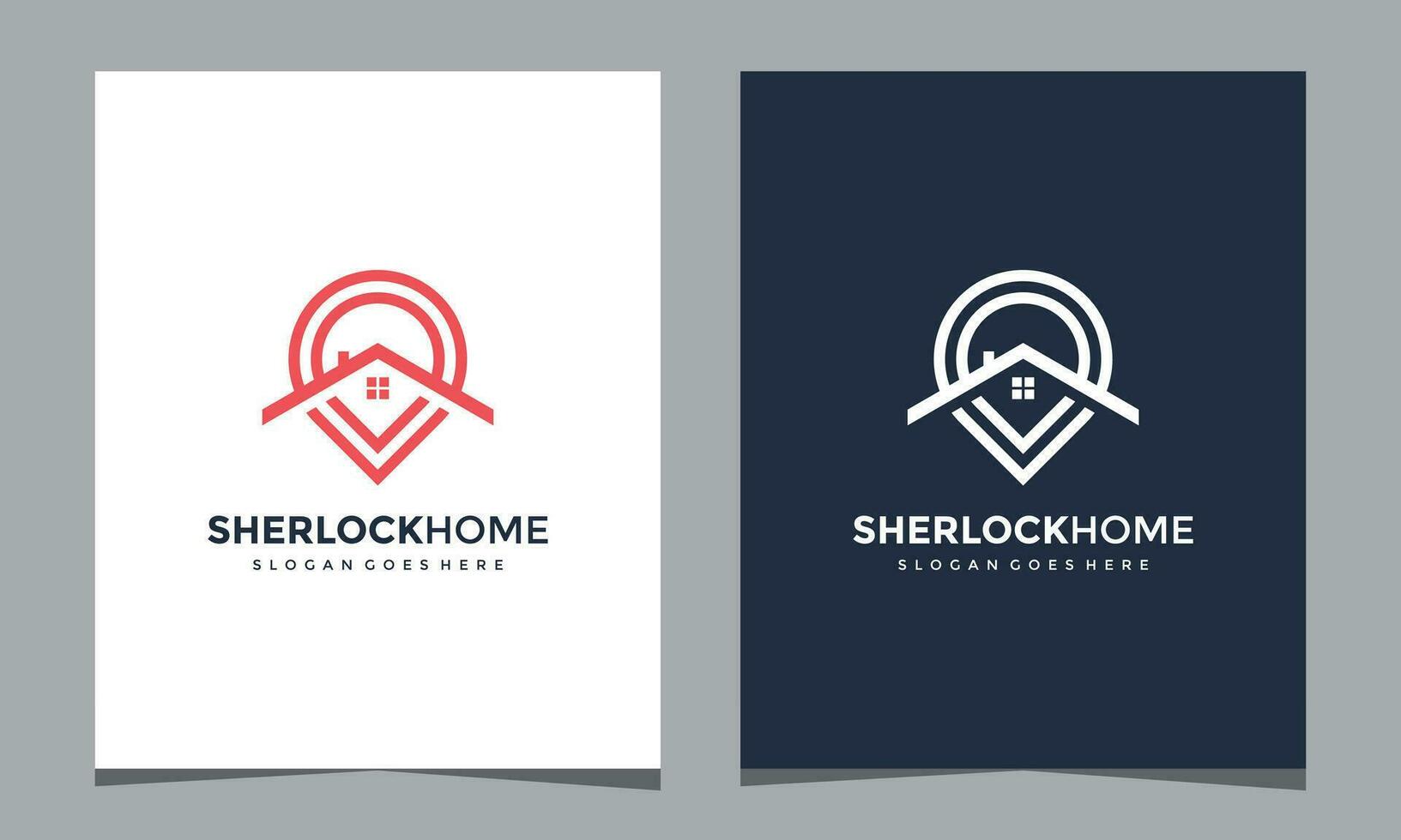 real estate and location vector logo icon