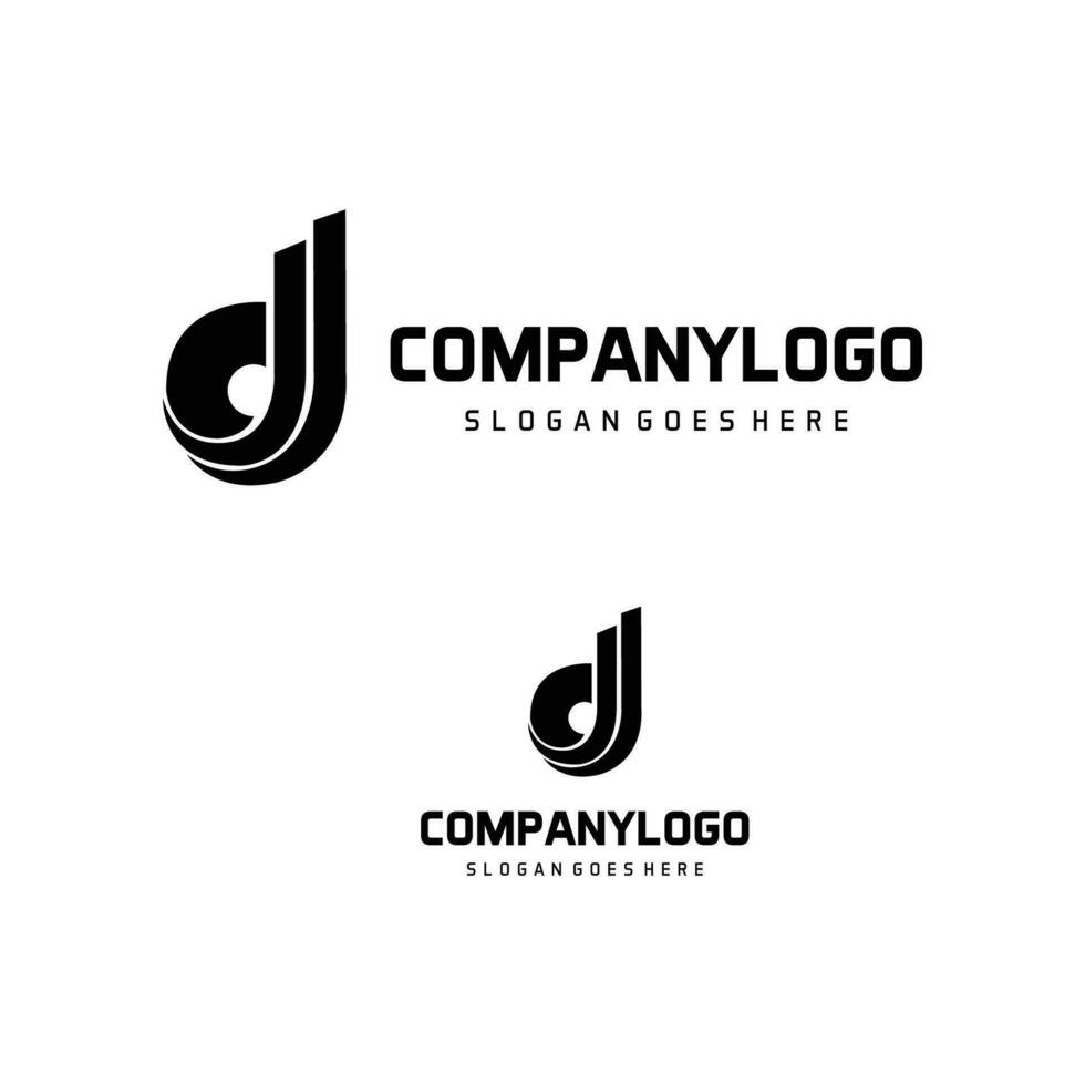 letter d logo vector icon