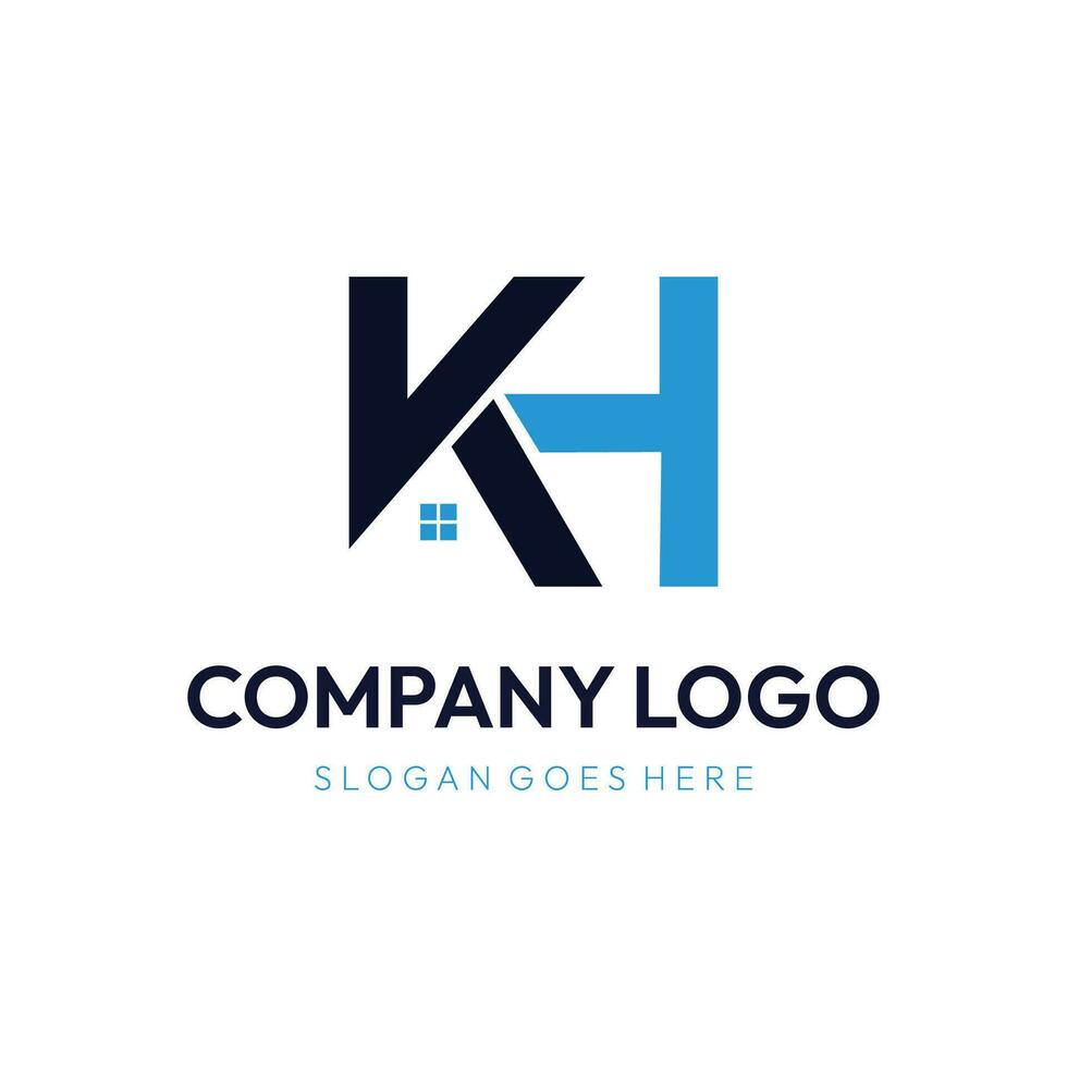 letra k real inmuebles logo empresa simple, limpio, minimalista, único y moderno vector