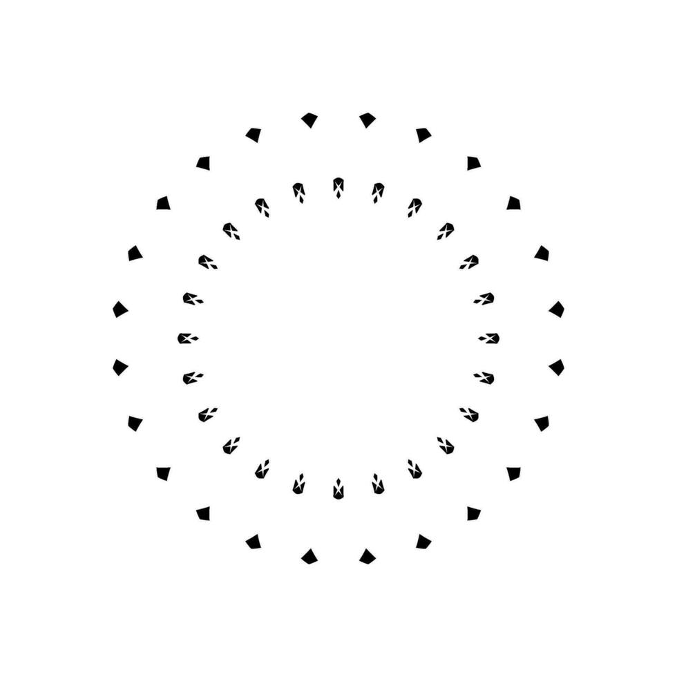 Geometrical Motive Pattern, Artistic Circle-Shaped, Modern Contemporary Mandala, Minimaslim and Monochormefor Decoration, Background, Decoration or Graphic Design Element. Vector Illustration