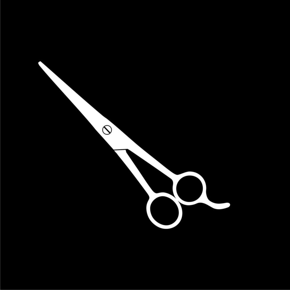 Scissors Silhouette for Pictogram, Art Illustration, Website, Apps, Logo Type or Graphic Design Element. Vector Illustration