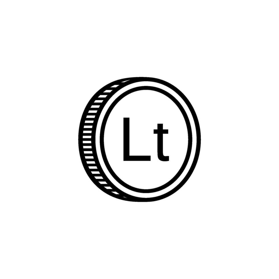 Lituania moneda símbolo, lituano litas icono, ltl signo. vector ilustración