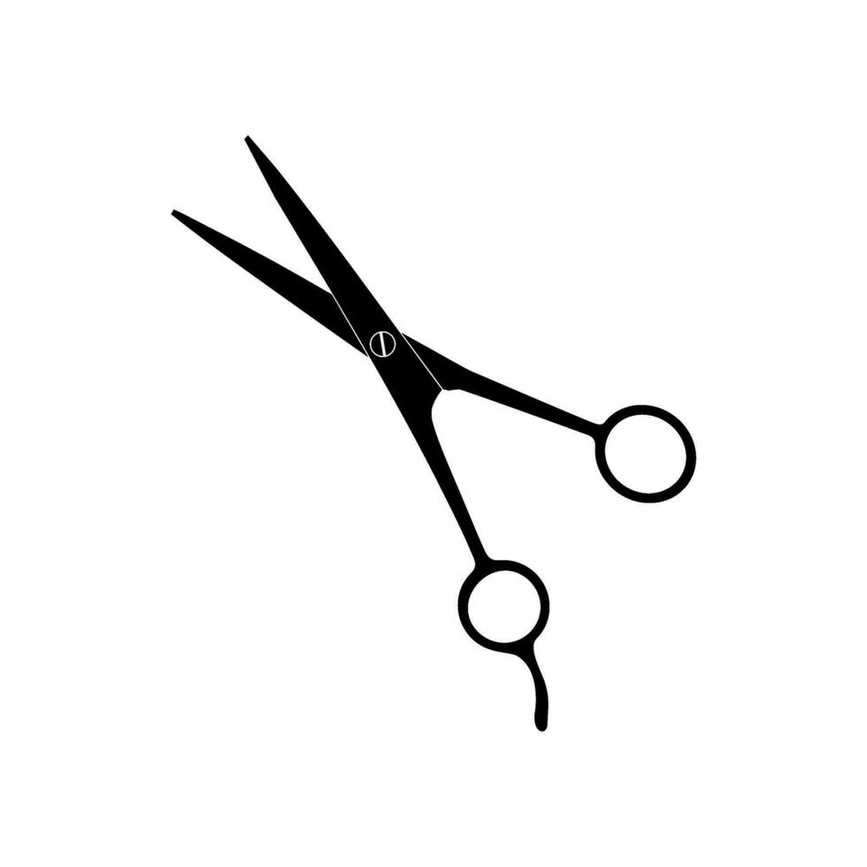 Scissors Silhouette for Pictogram, Art Illustration, Website, Apps, Logo Type or Graphic Design Element. Vector Illustration