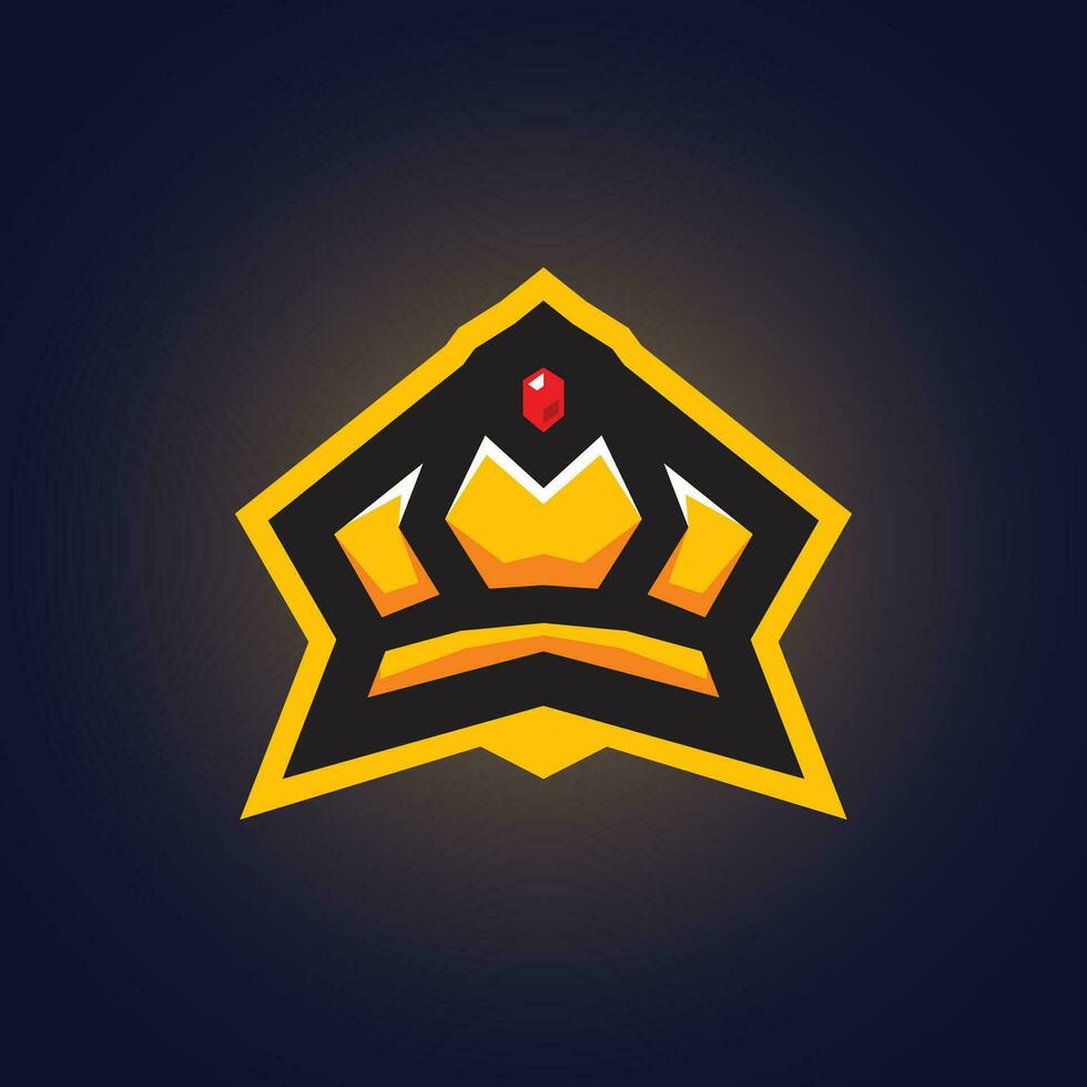 vector e-sport logo king crown