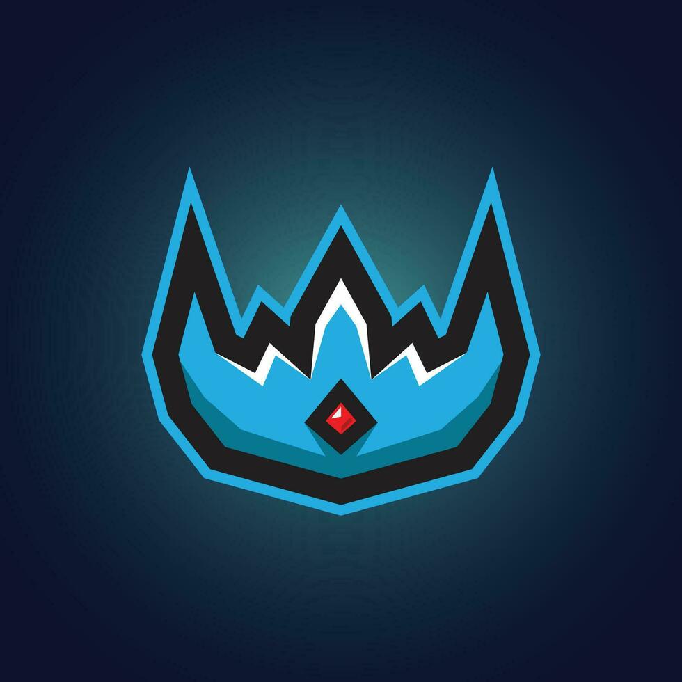 vector e-sport logo king crown