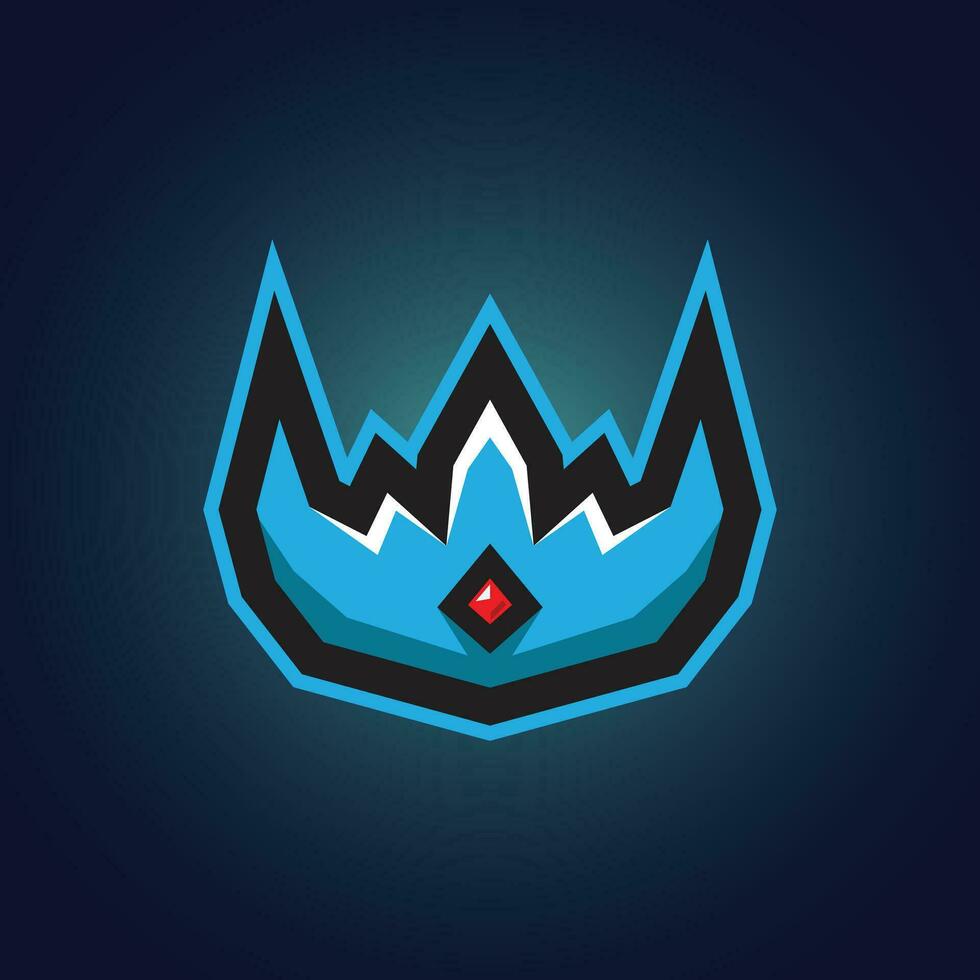 vector e-sport logo king crown