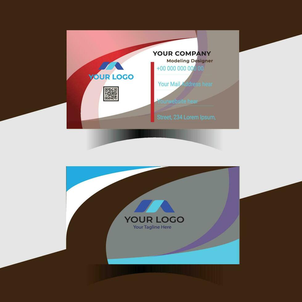 Business Card Design vector