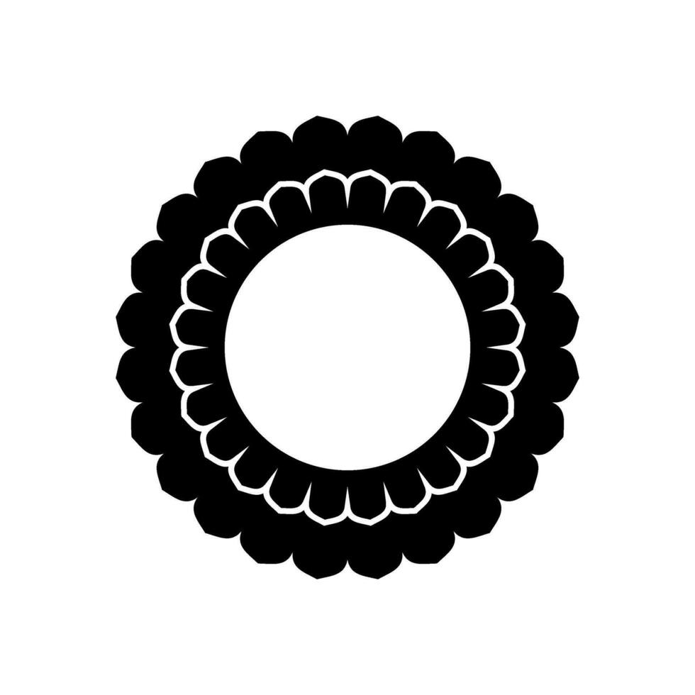 Geometrical Motive Pattern, Artistic Circle-Shaped, Modern Contemporary Mandala, Minimaslim and Monochormefor Decoration, Background, Decoration or Graphic Design Element. Vector Illustration