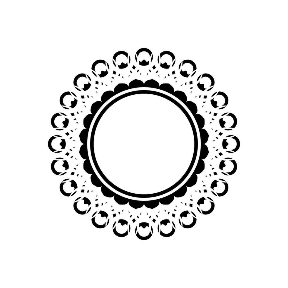 Geometrical Motive Pattern, Artistic Circle-Shaped, Modern Contemporary Mandala, Minimaslim and Monochormefor Decoration, Background, Decoration or Graphic Design Element. Vector Illustration