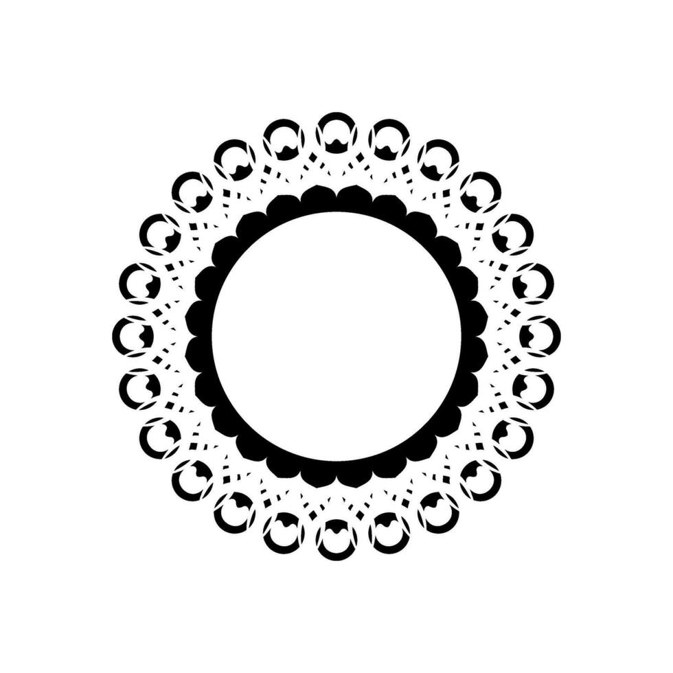 Geometrical Motive Pattern, Artistic Circle-Shaped, Modern Contemporary Mandala, Minimaslim and Monochormefor Decoration, Background, Decoration or Graphic Design Element. Vector Illustration