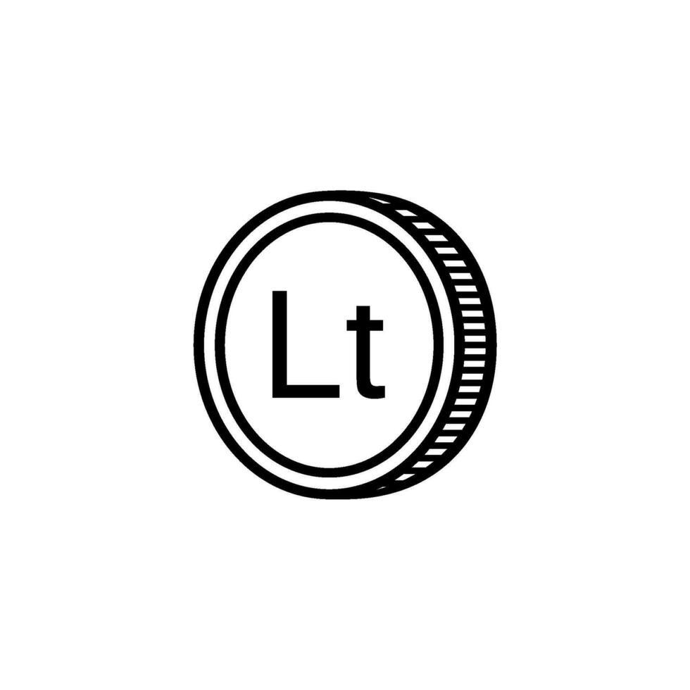 Lithuania Currency Symbol, Lithuanian Litas Icon, LTL Sign. Vector Illustration